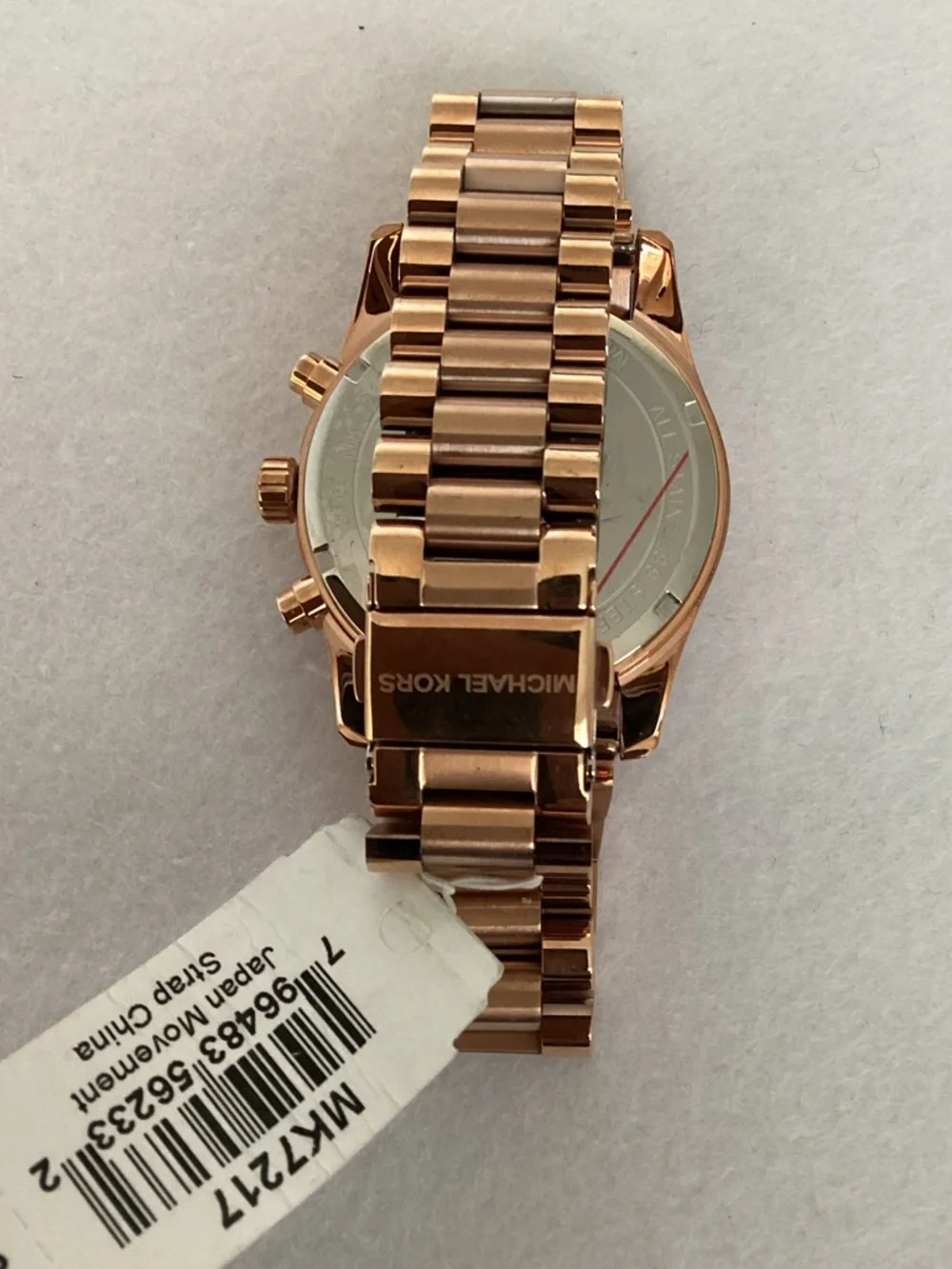 Michael Kors Lexington Chronograph Rose GoldTone Stainless Steel Bracelet Watch - Picture 5 of 13